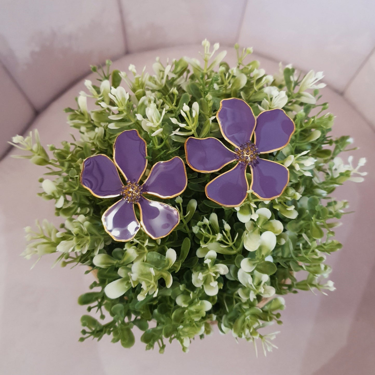 boucles d'oreilles "Violette"