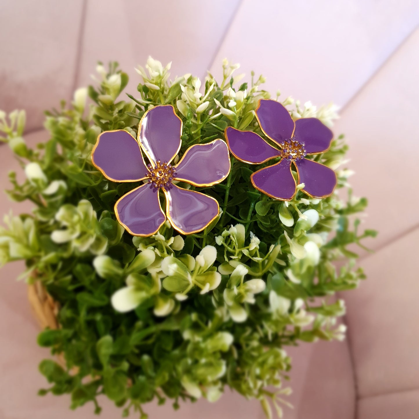 boucles d'oreilles "Violette"