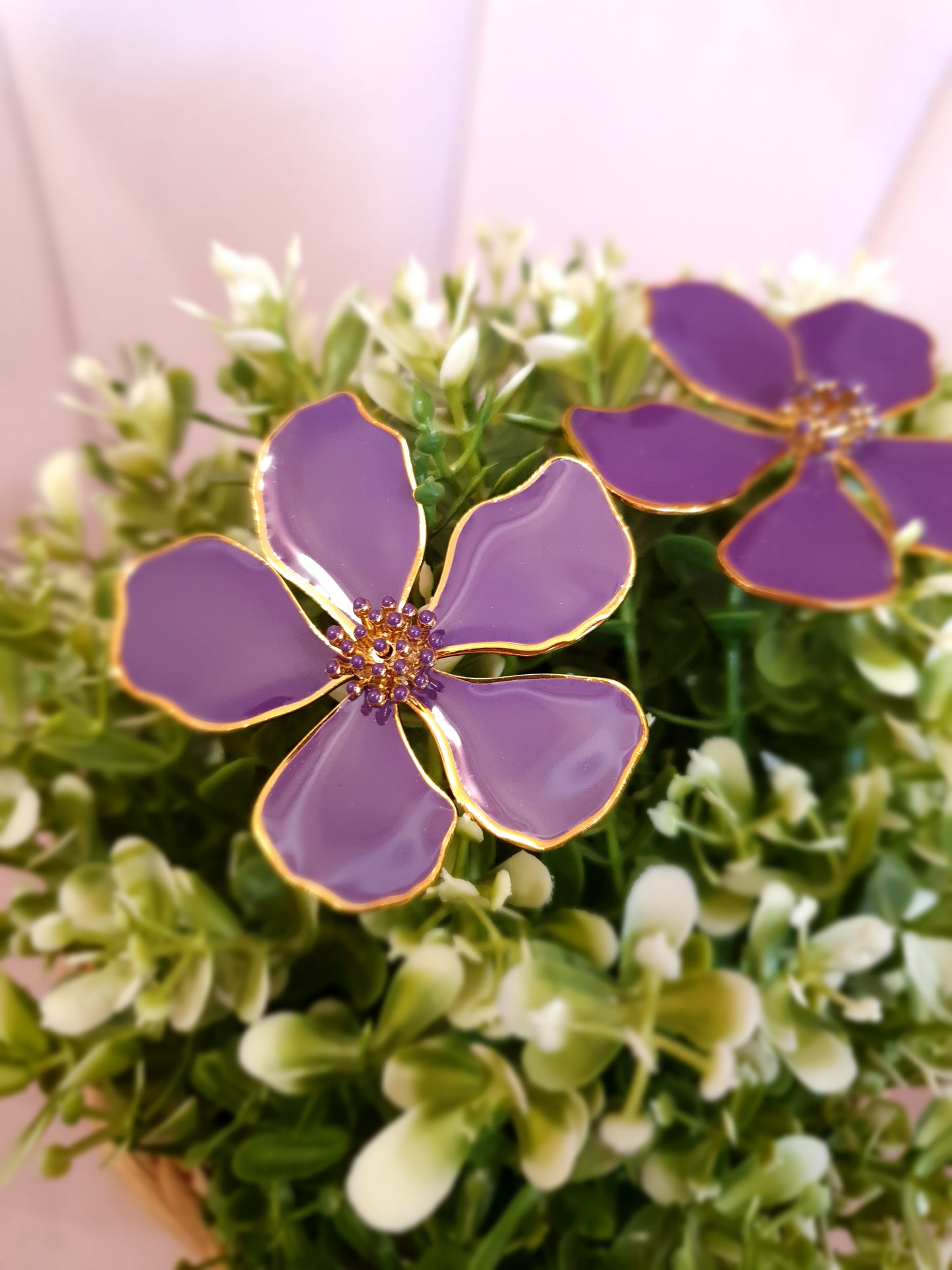 boucles d'oreilles "Violette"