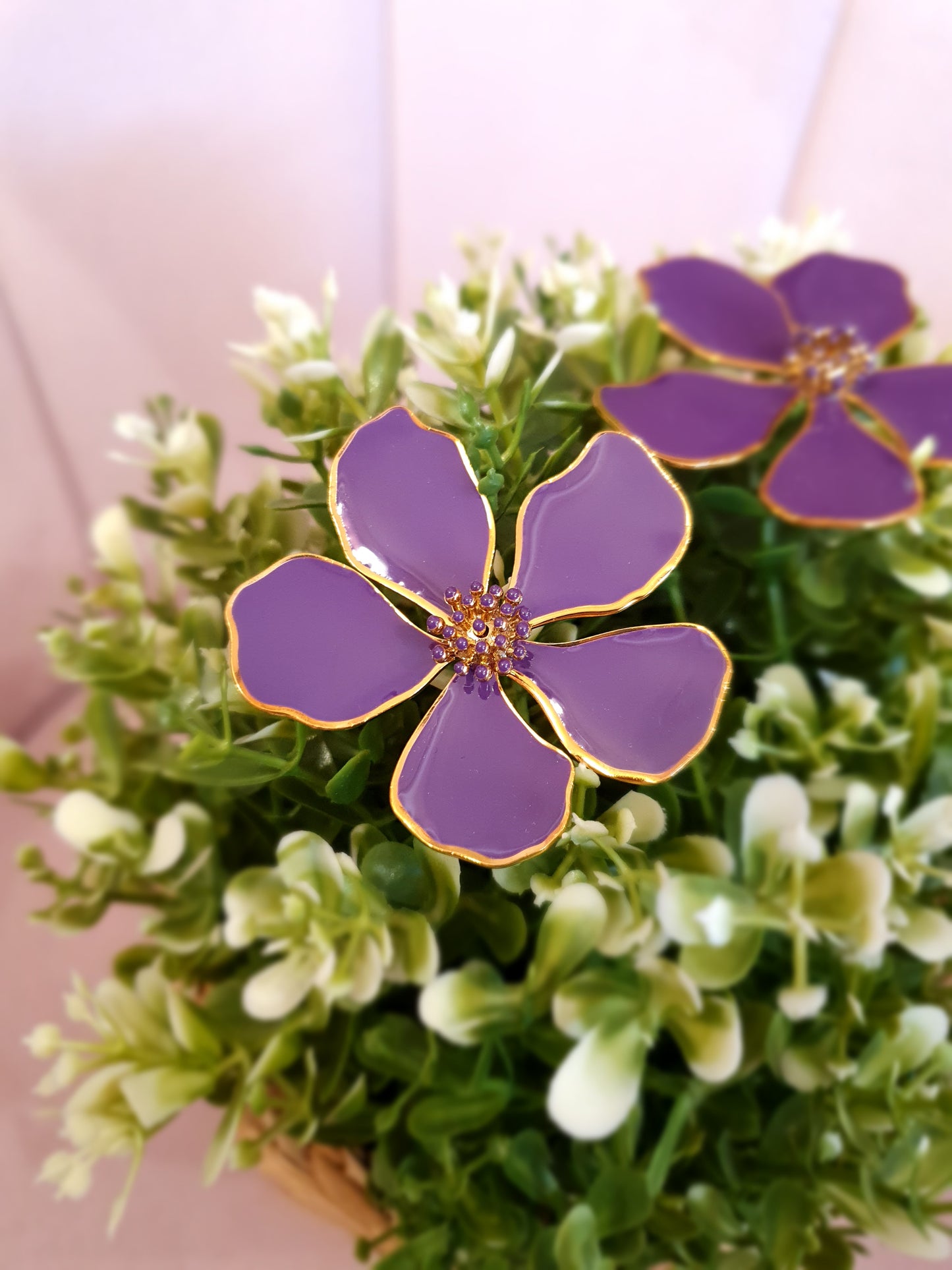 boucles d'oreilles "Violette"