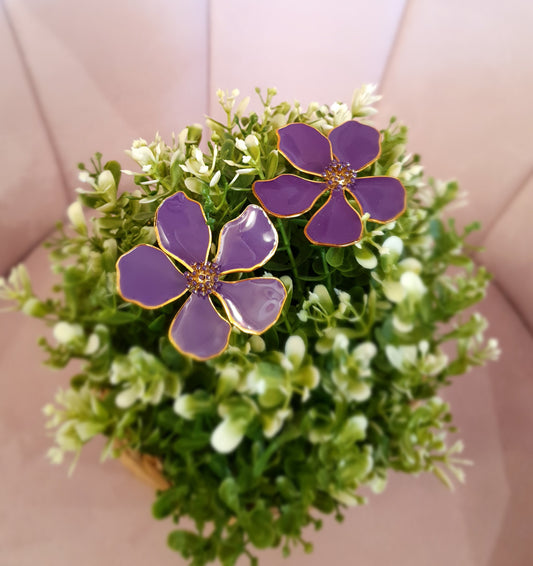 boucles d'oreilles "Violette"