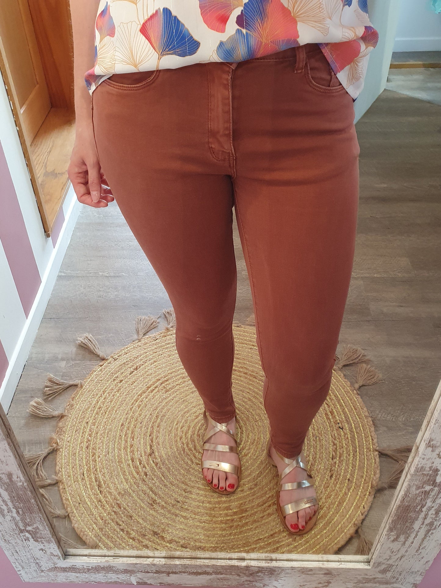 Pantalon "Nathan" brique