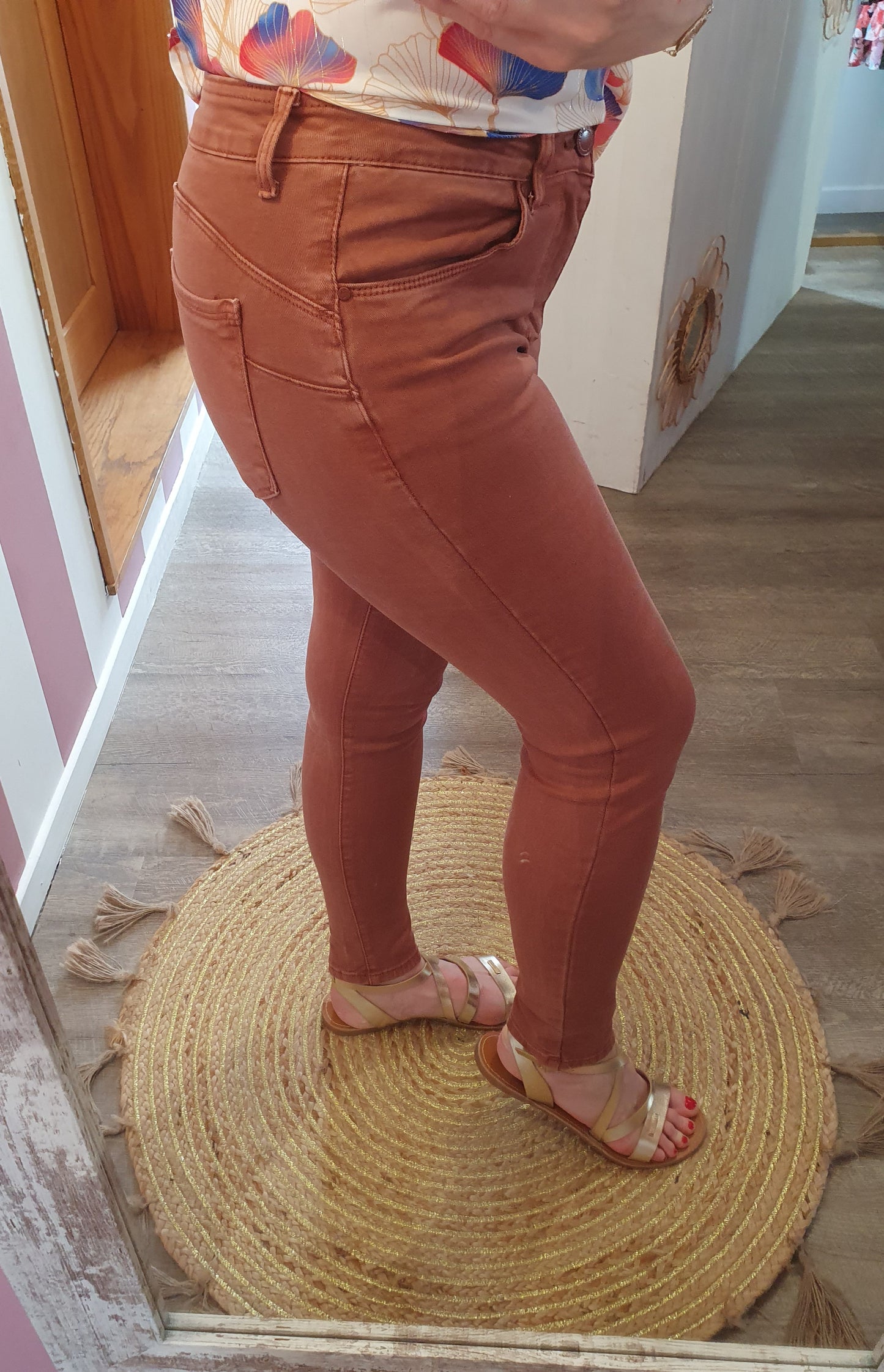 Pantalon "Nathan" brique