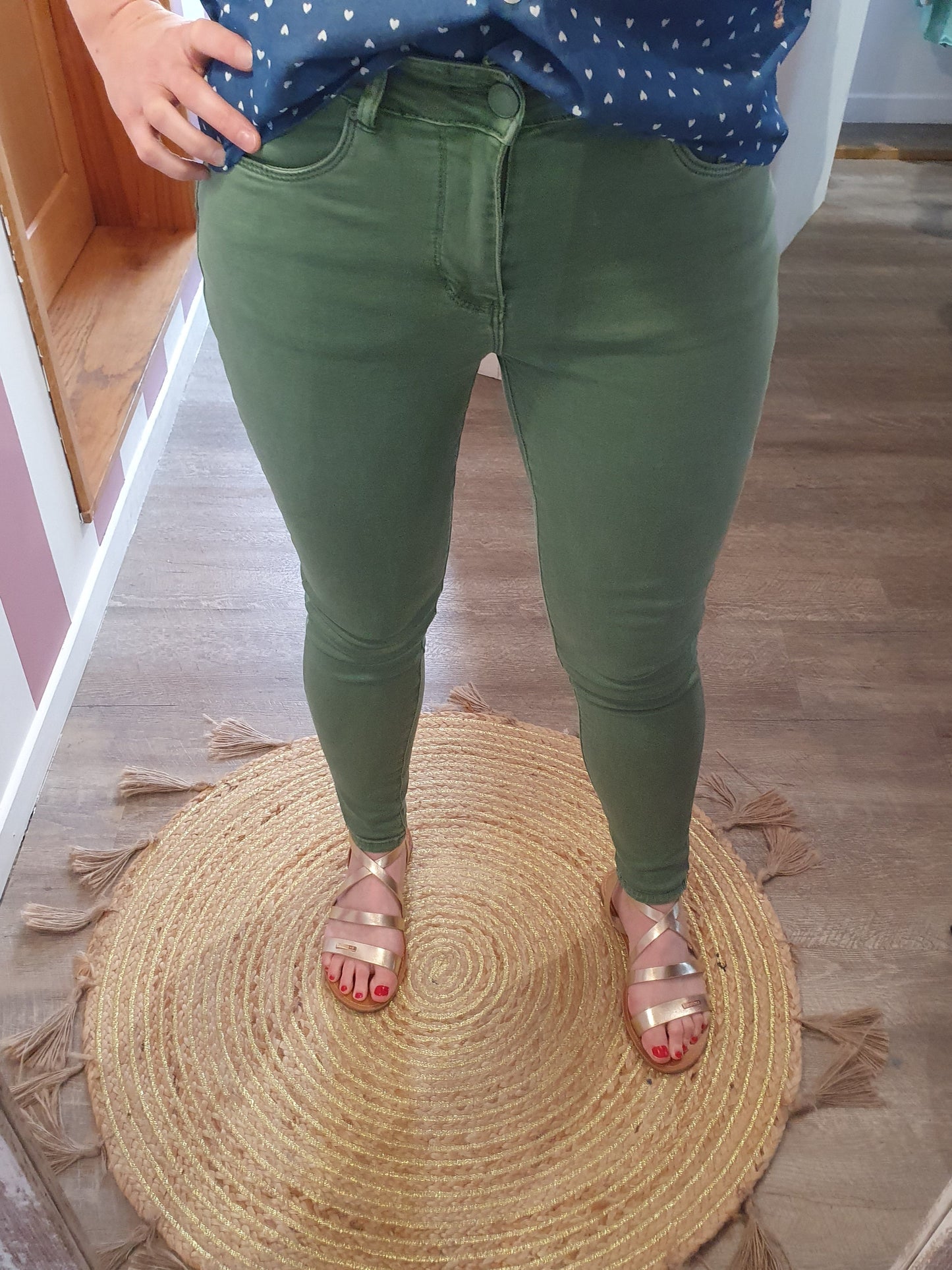 Pantalon "Nathan" vert clair