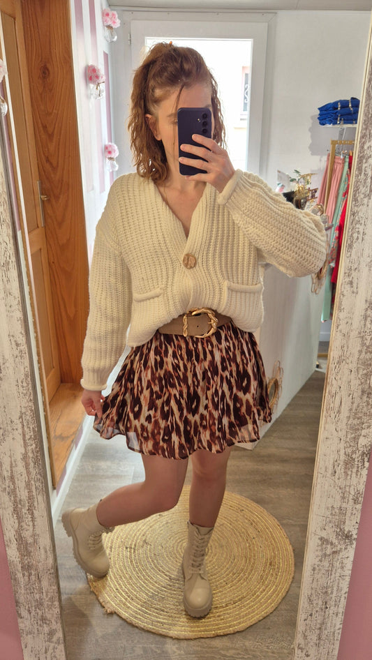 Gilet "Simone" écru
