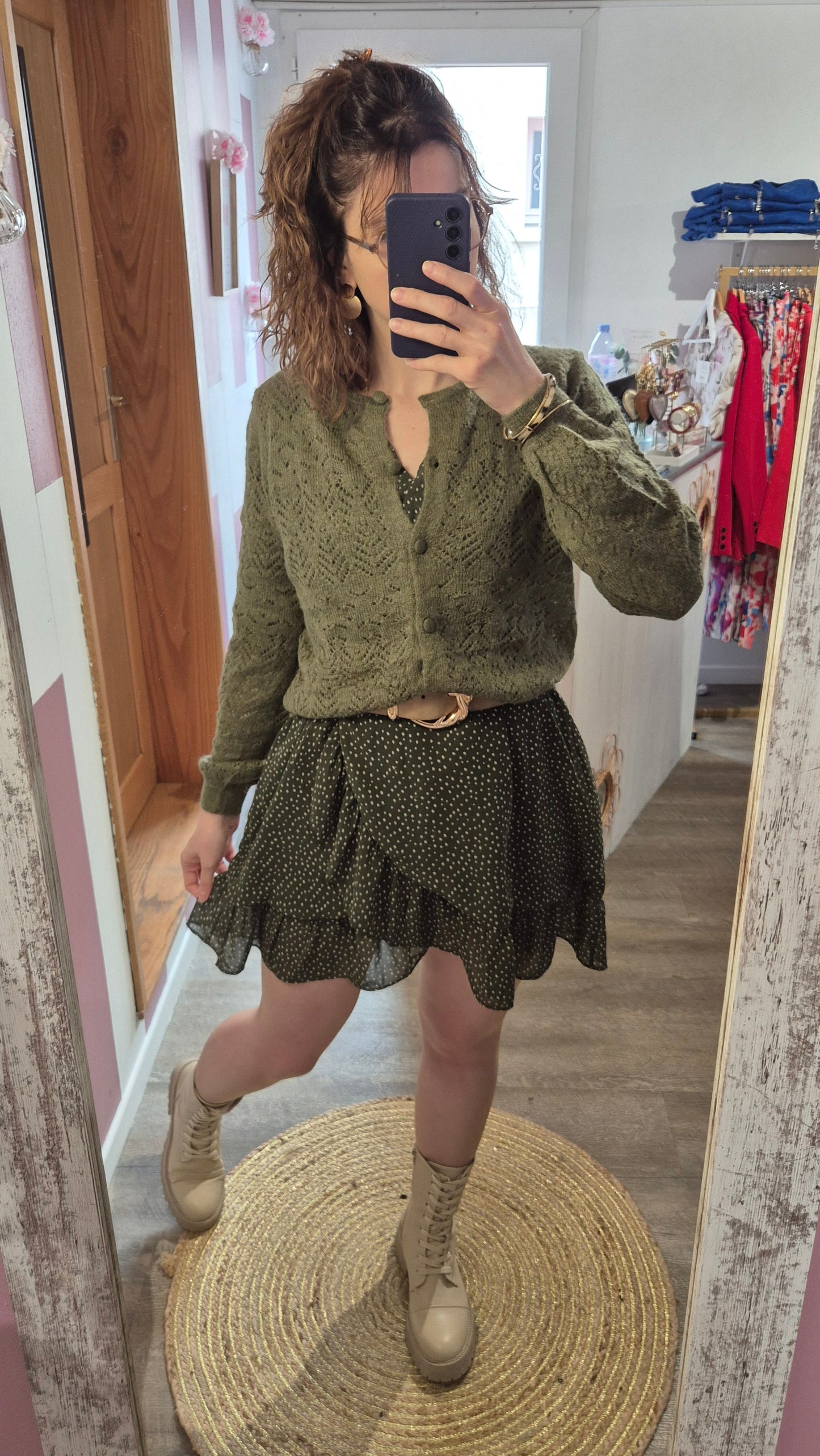 Gilet "Solange" kaki