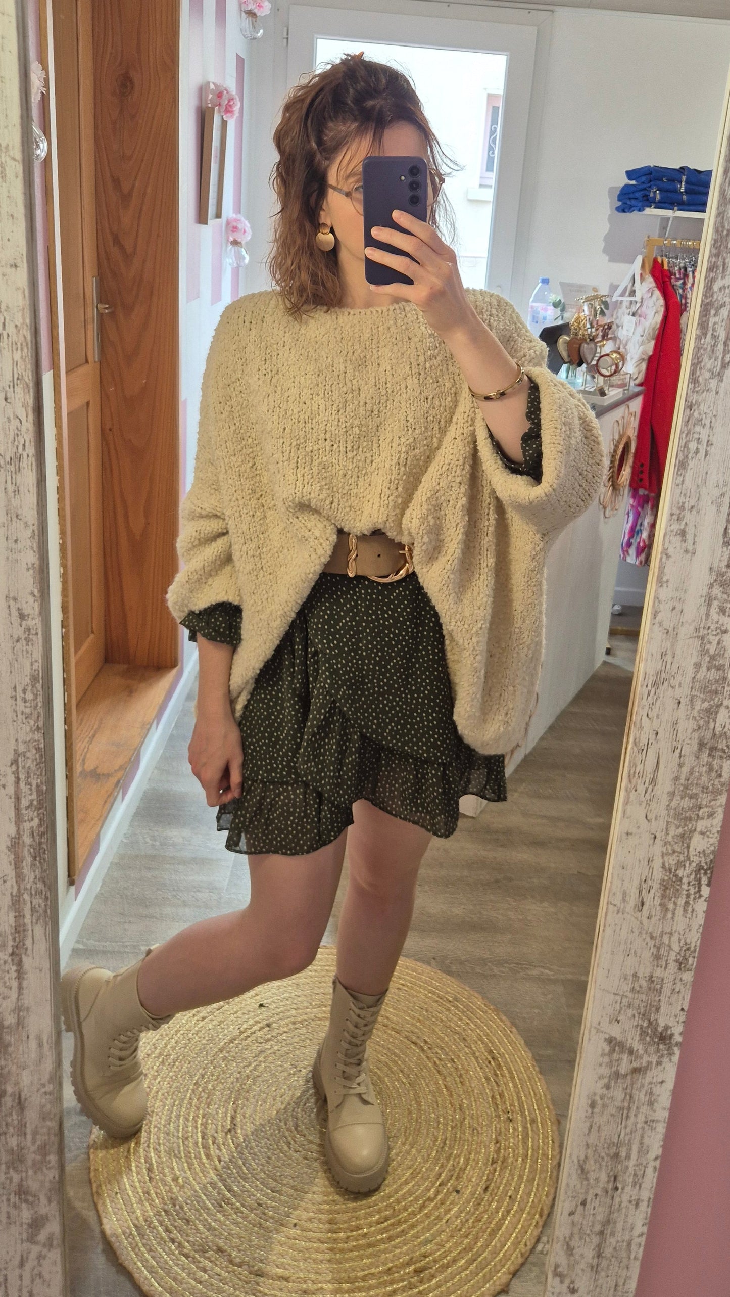 Pull "Lauren" écru