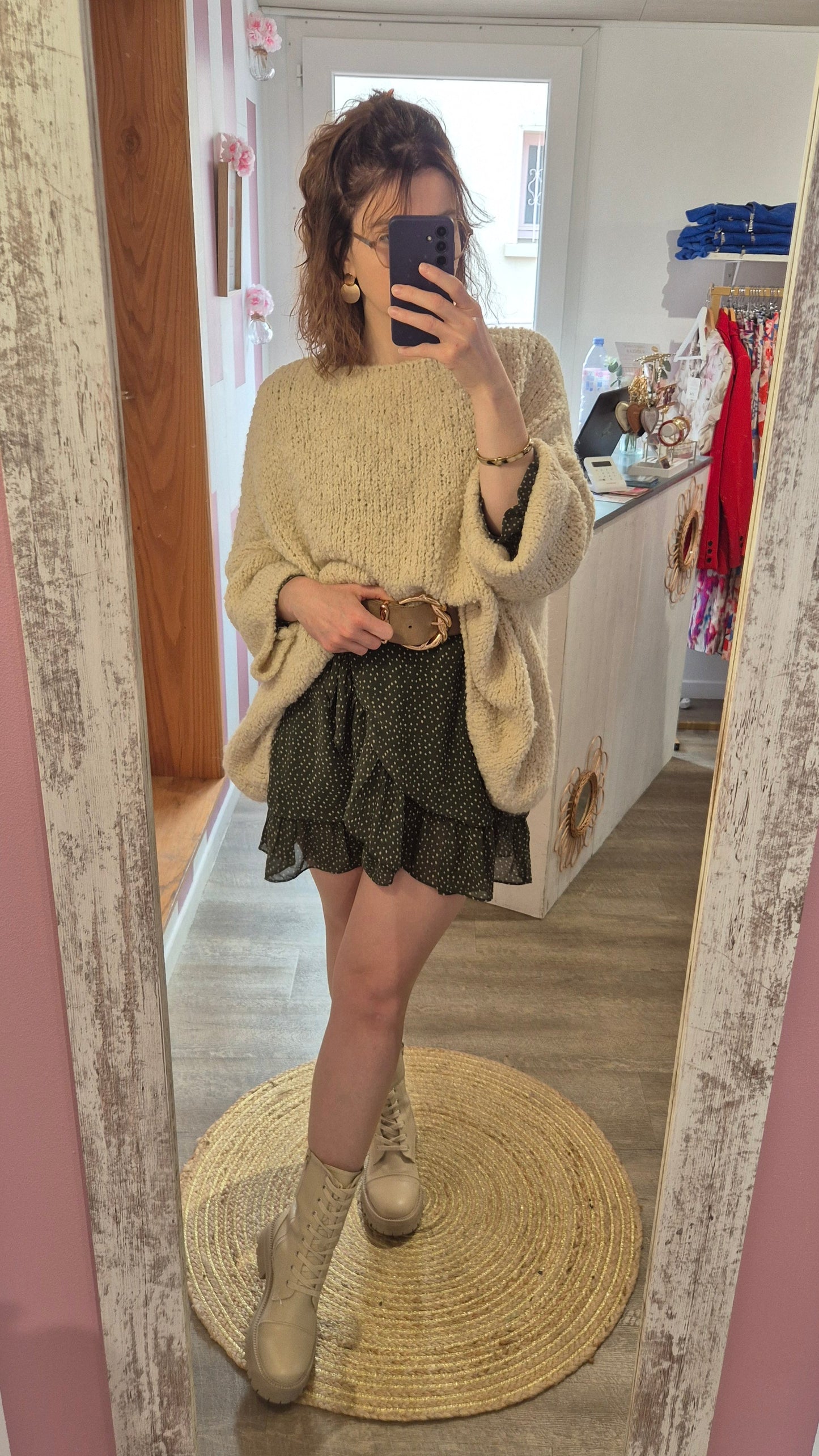 Pull "Lauren" écru