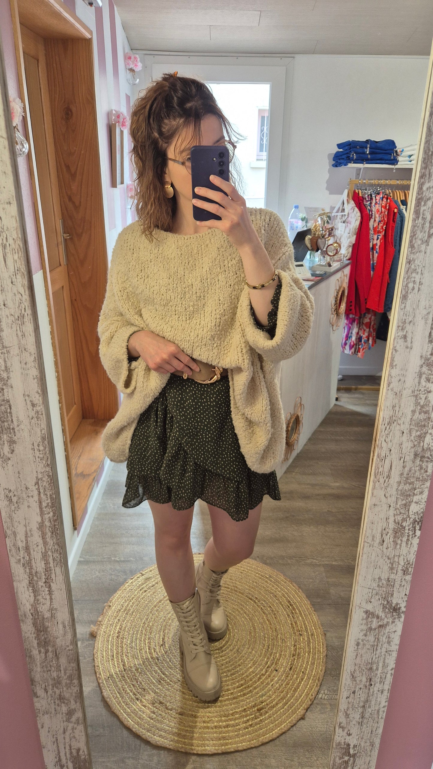 Pull "Lauren" écru
