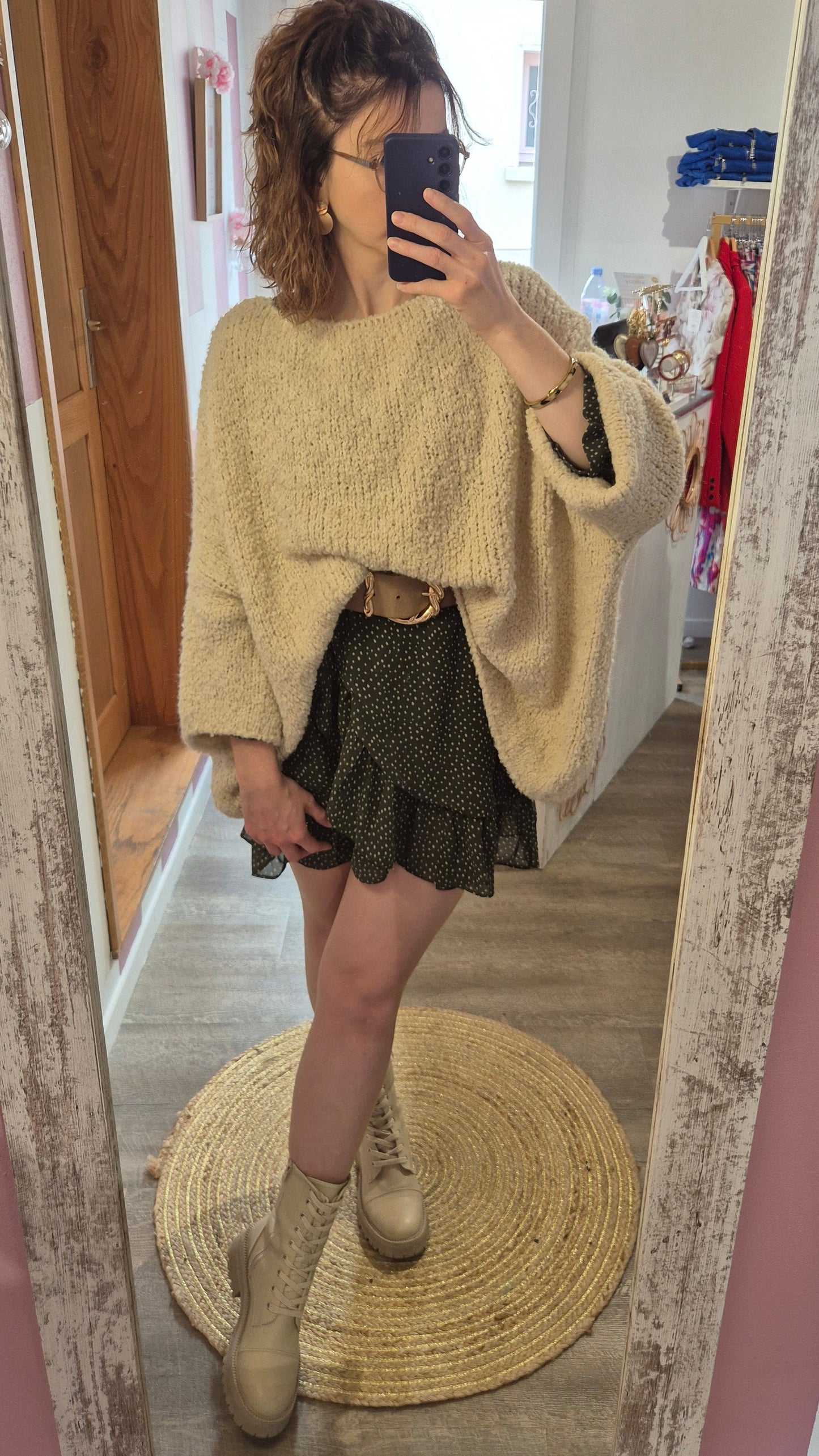 Pull "Lauren" écru