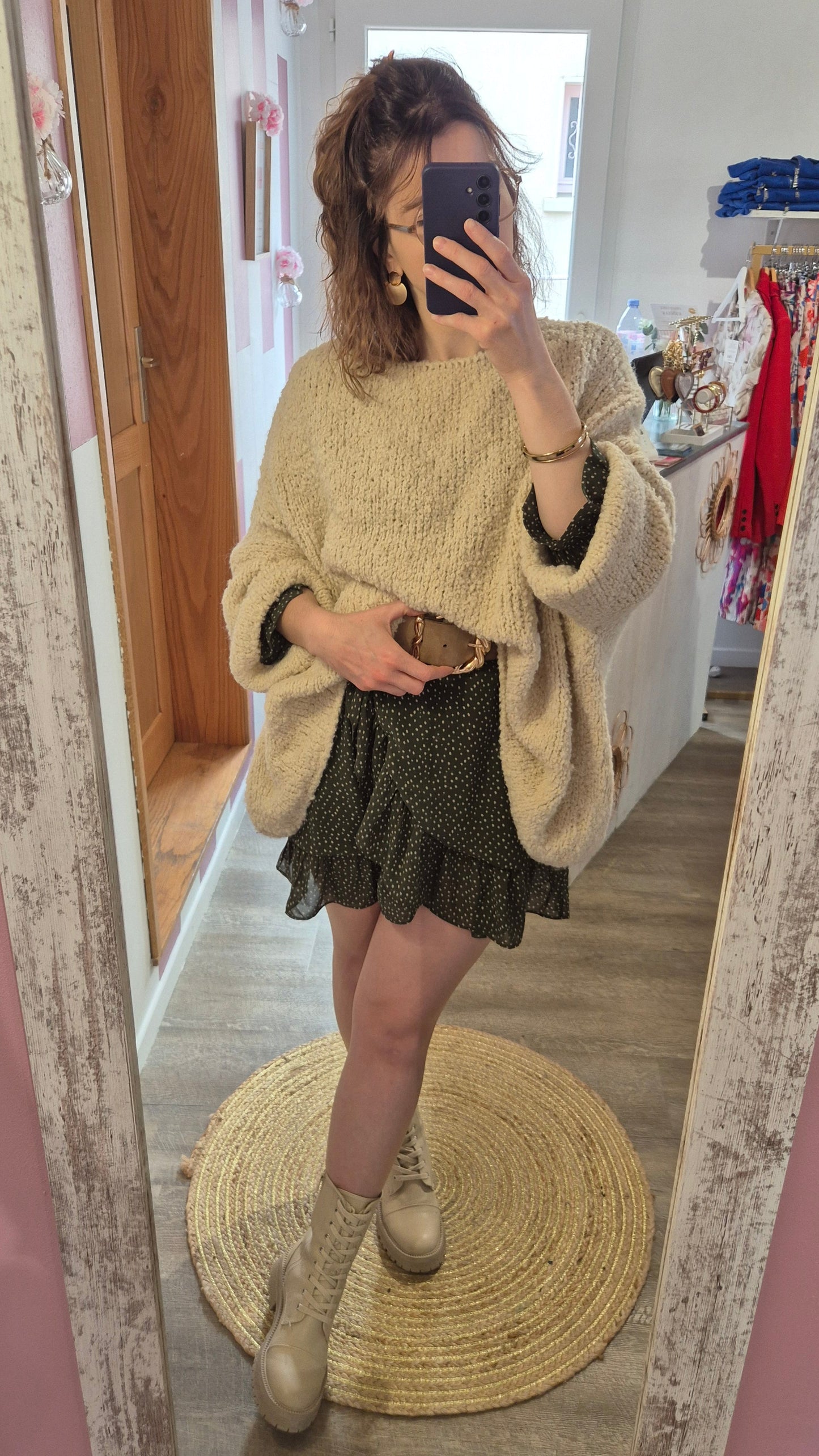 Pull "Lauren" écru