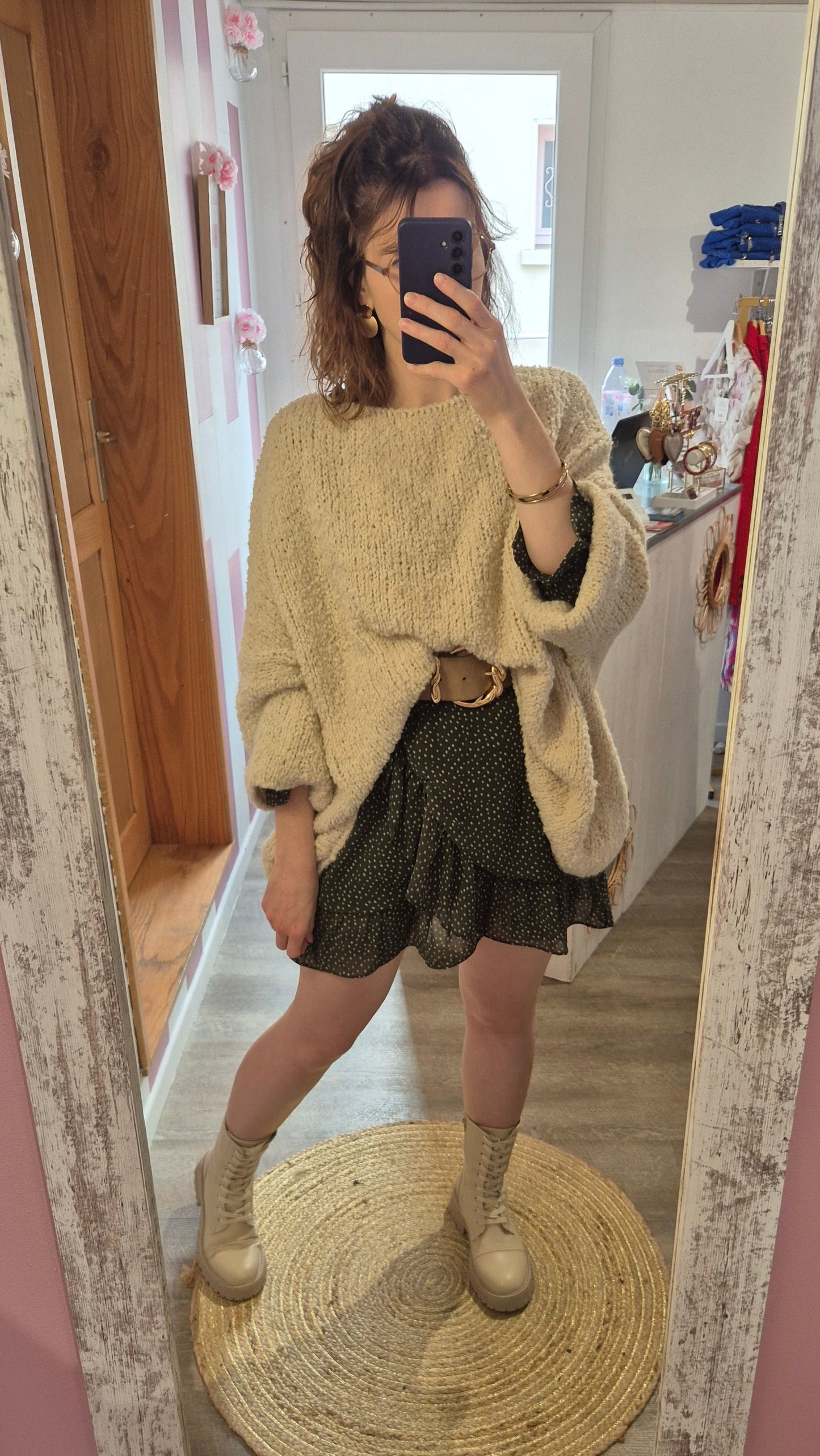 Pull "Lauren" écru
