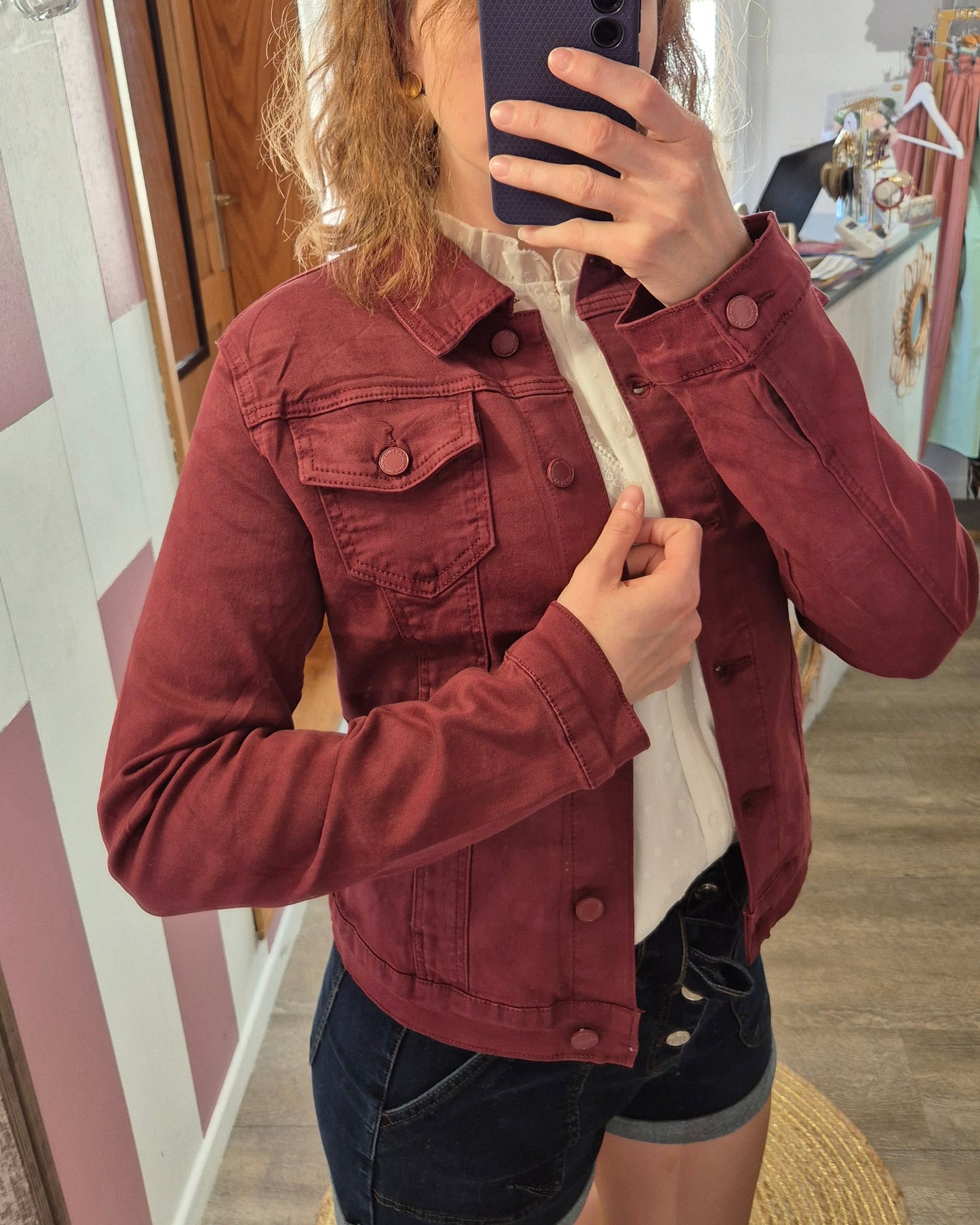 Veste "Auxane" Bordeaux