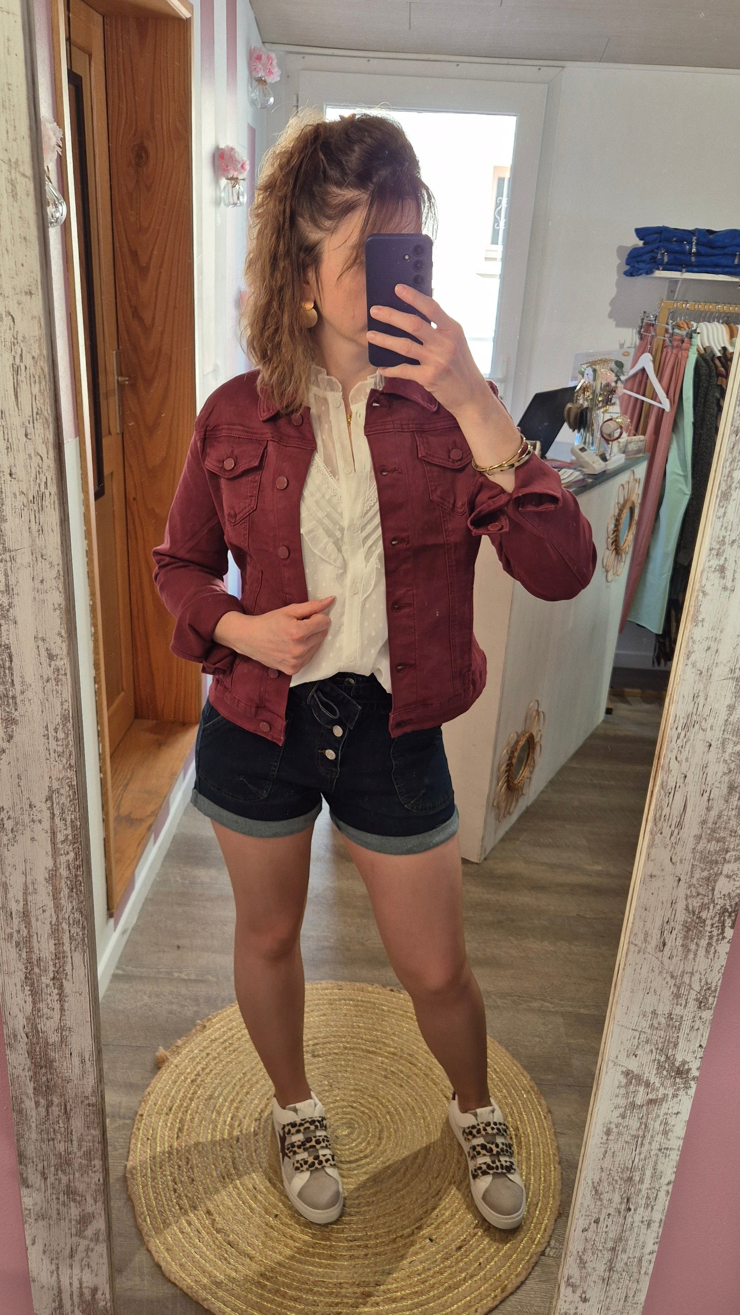 Veste "Auxane" Bordeaux