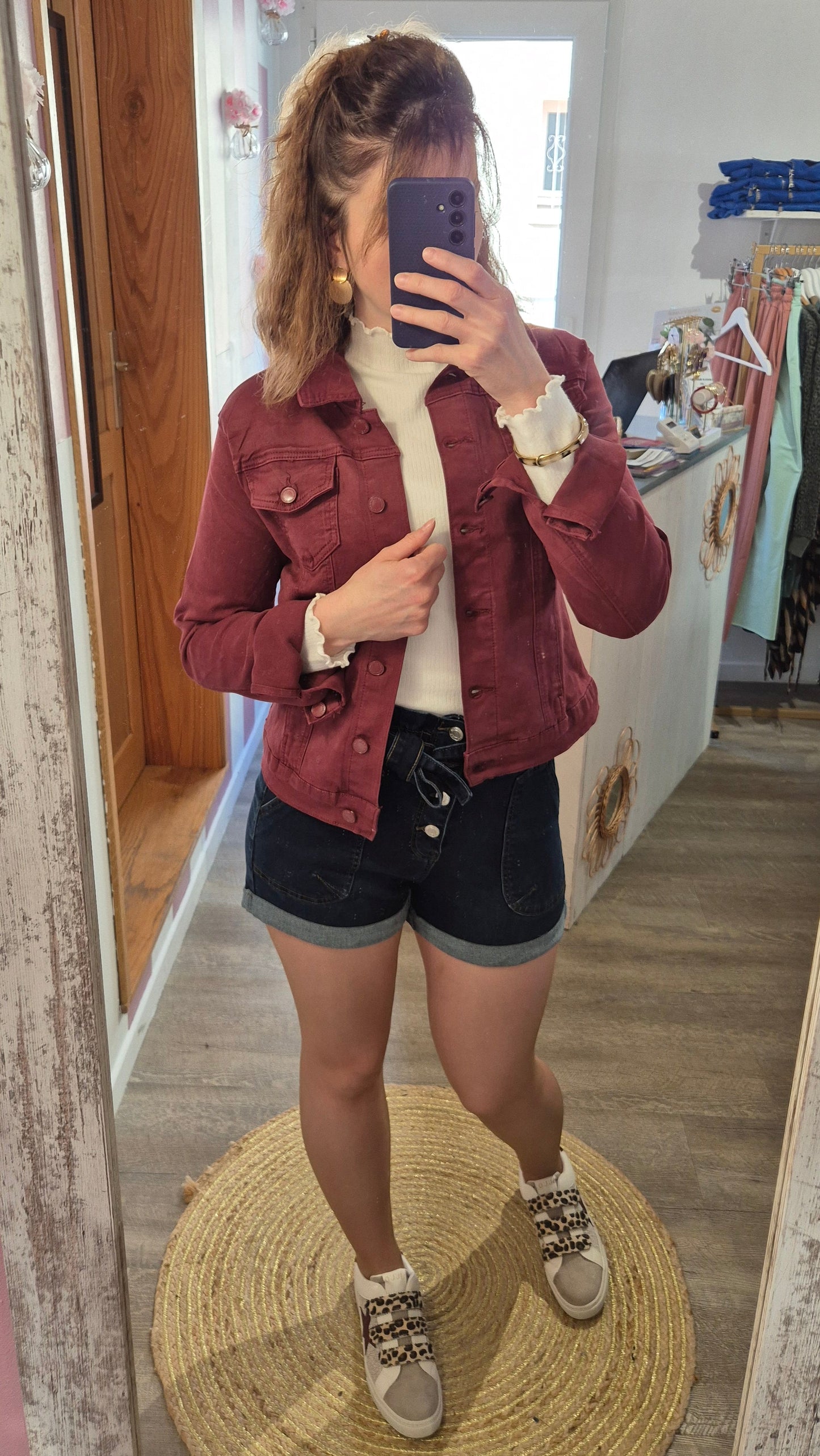 Veste "Auxane" Bordeaux