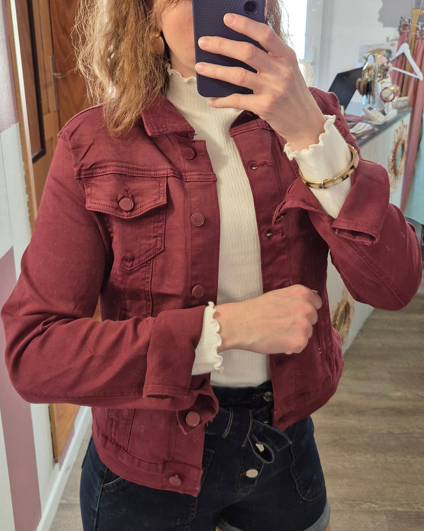 Veste "Auxane" Bordeaux