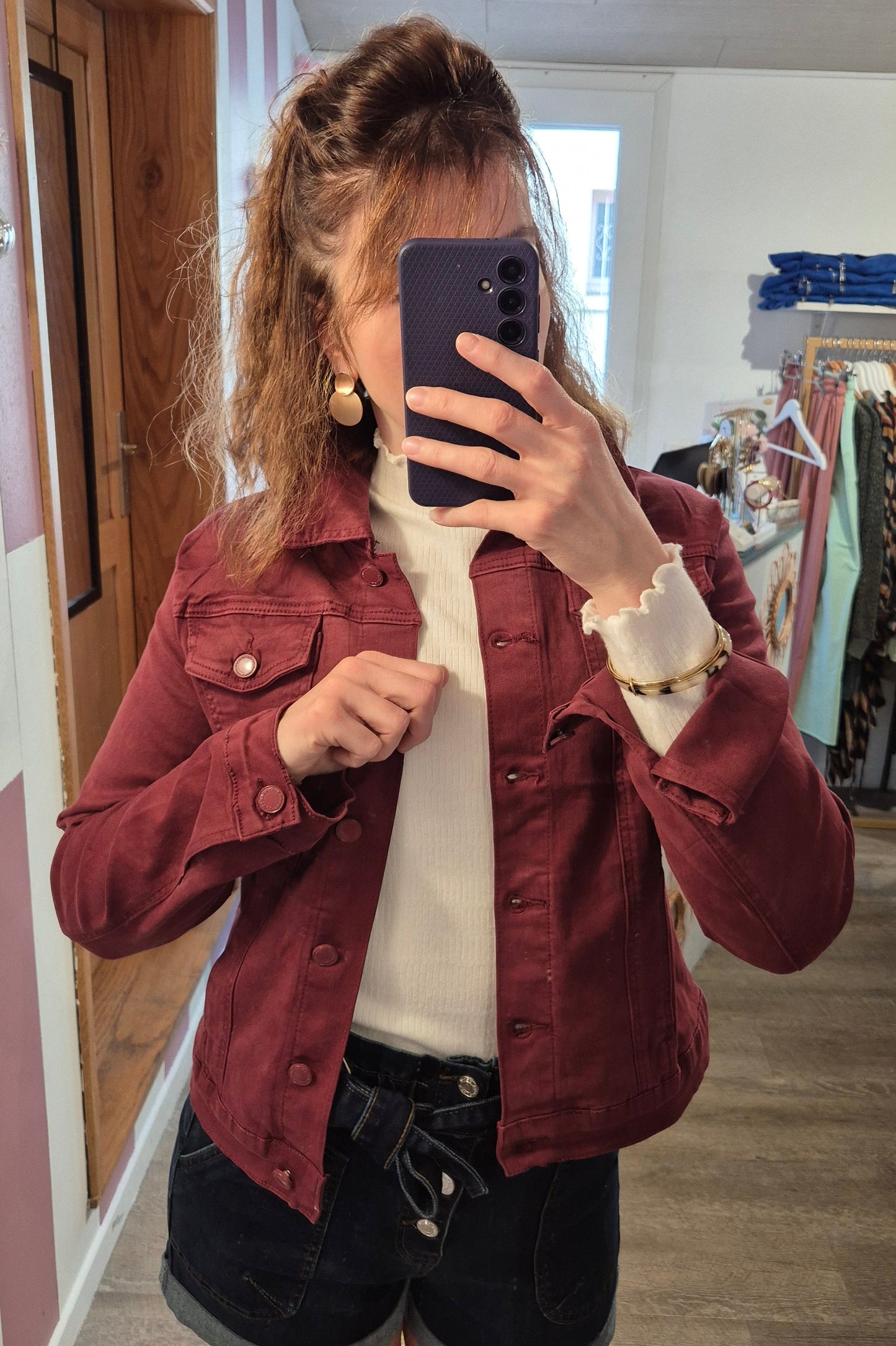 Veste "Auxane" Bordeaux