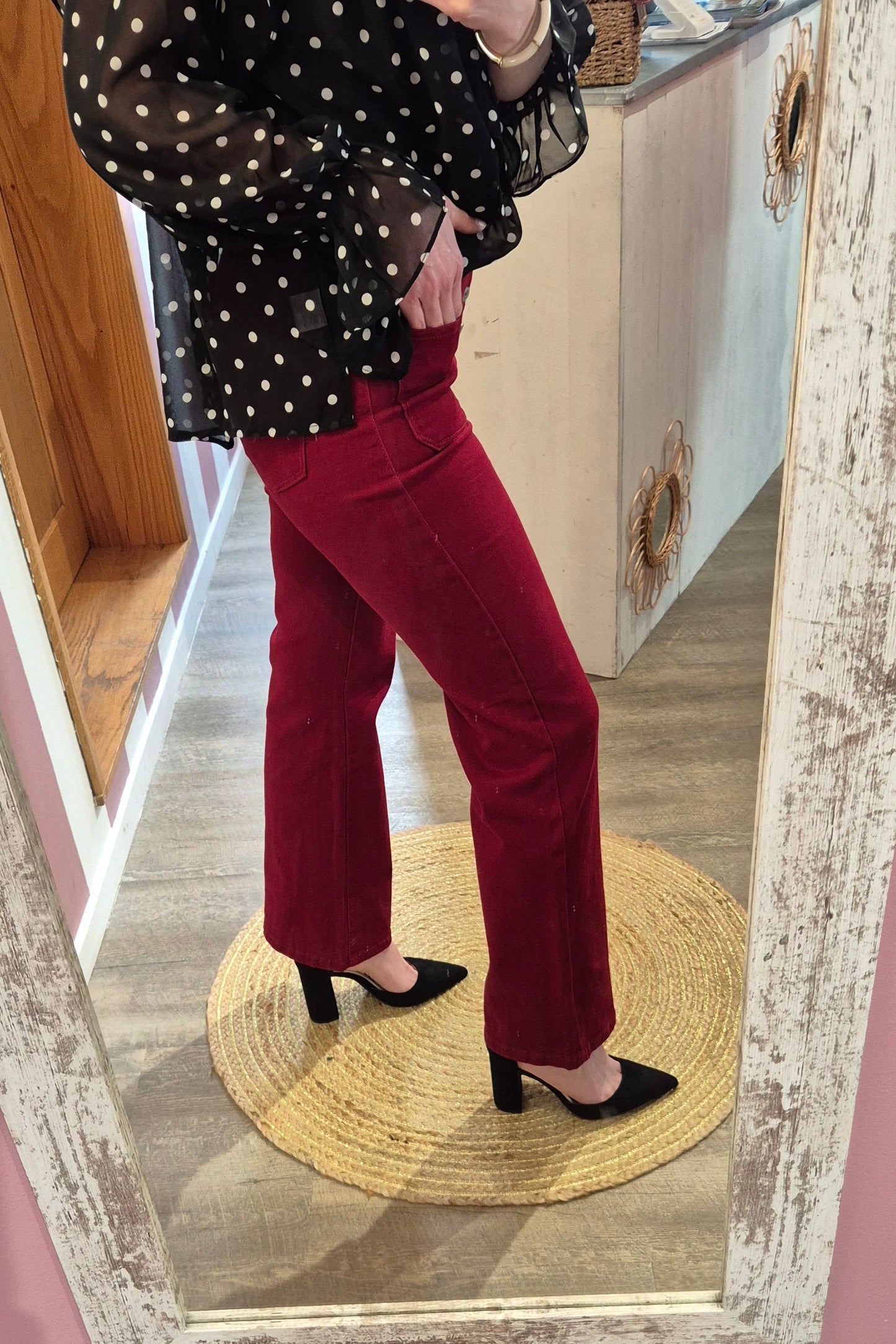 Pantalon "Léandre" Bordeaux