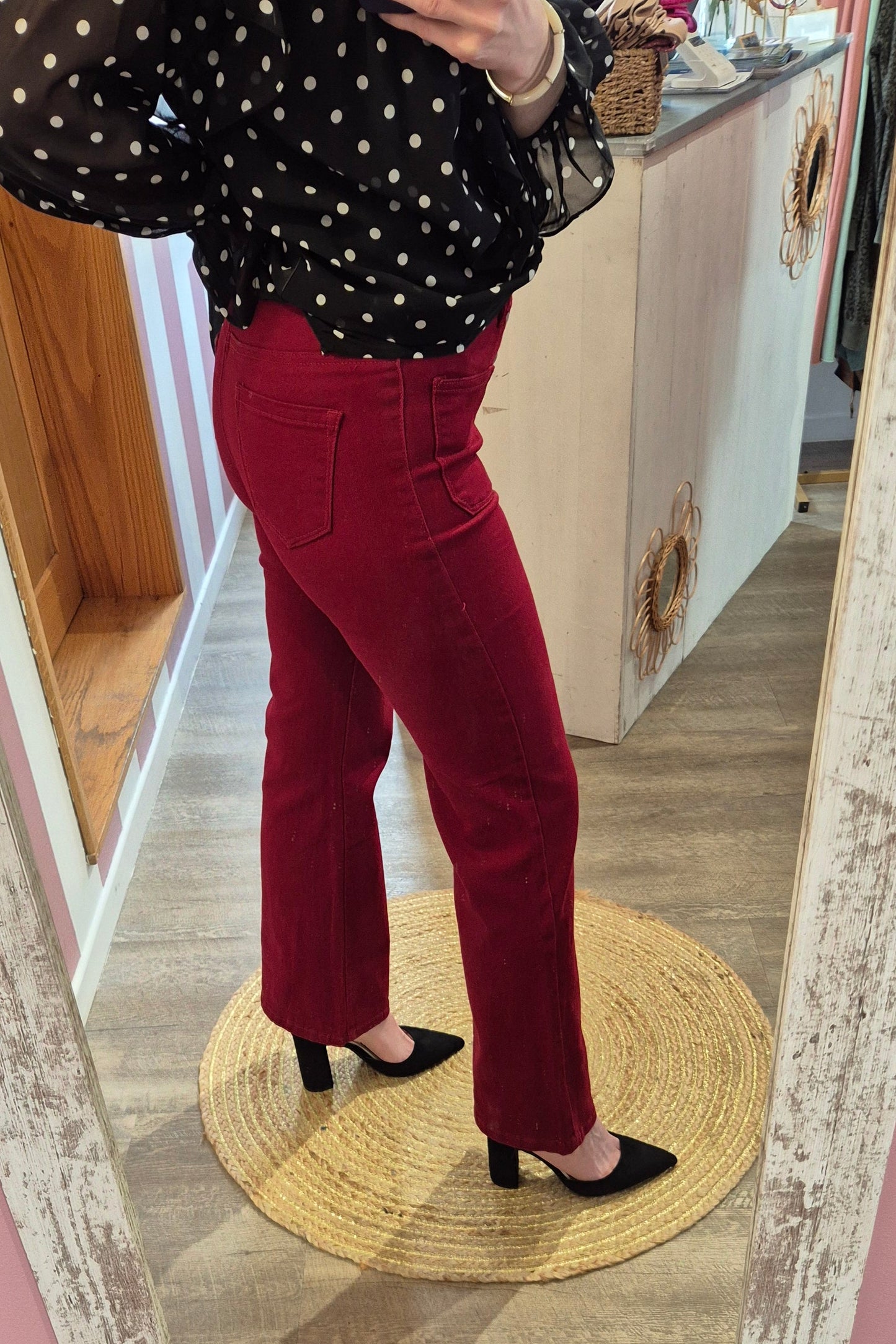 Pantalon "Léandre" Bordeaux