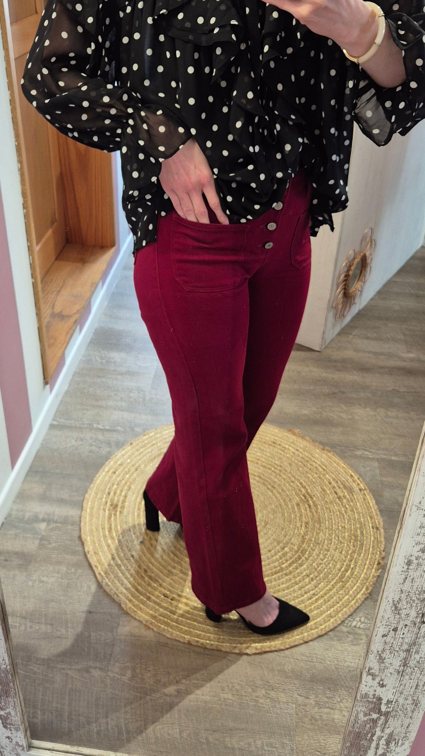 Pantalon "Léandre" Bordeaux