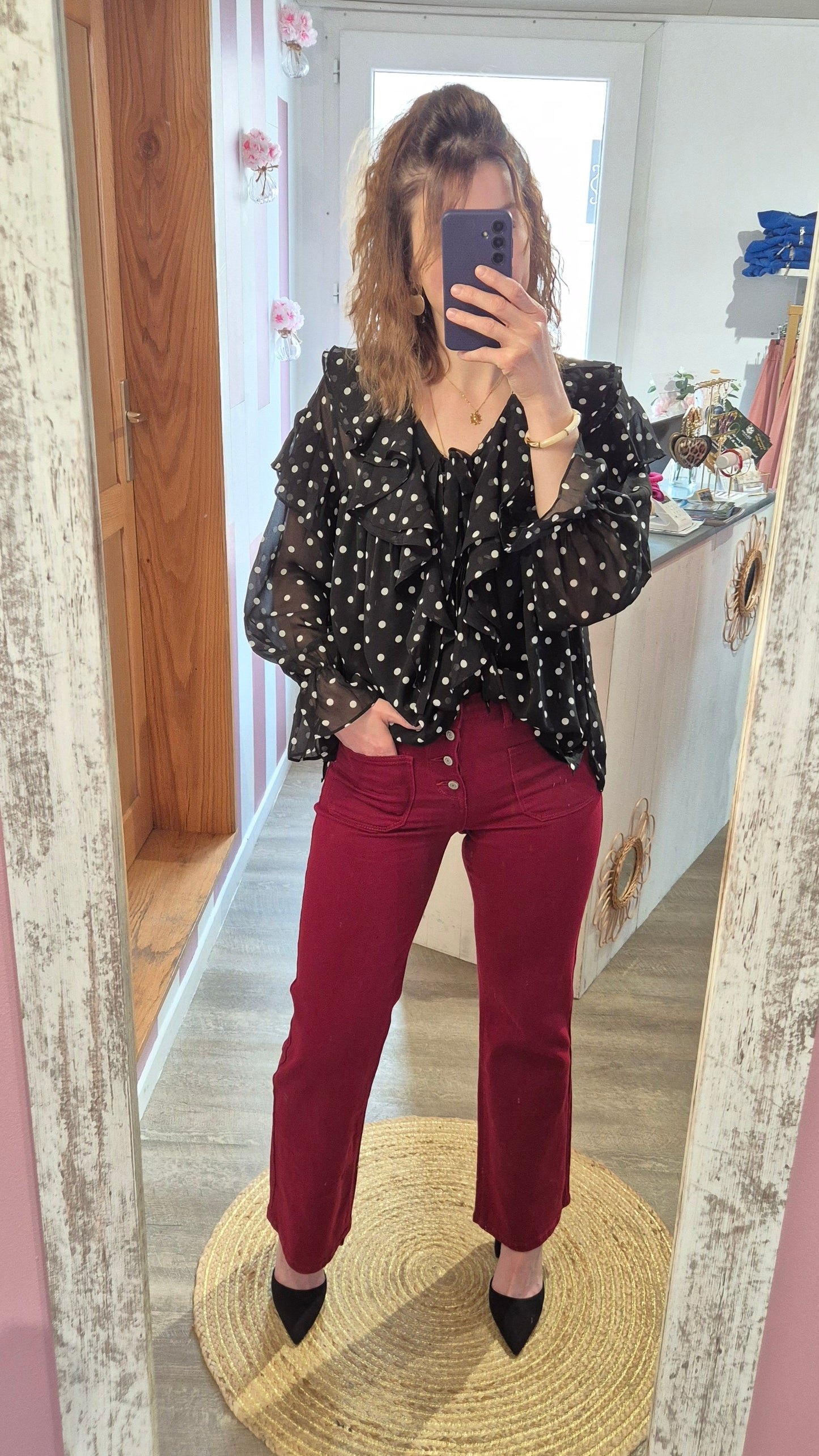 Pantalon "Léandre" Bordeaux