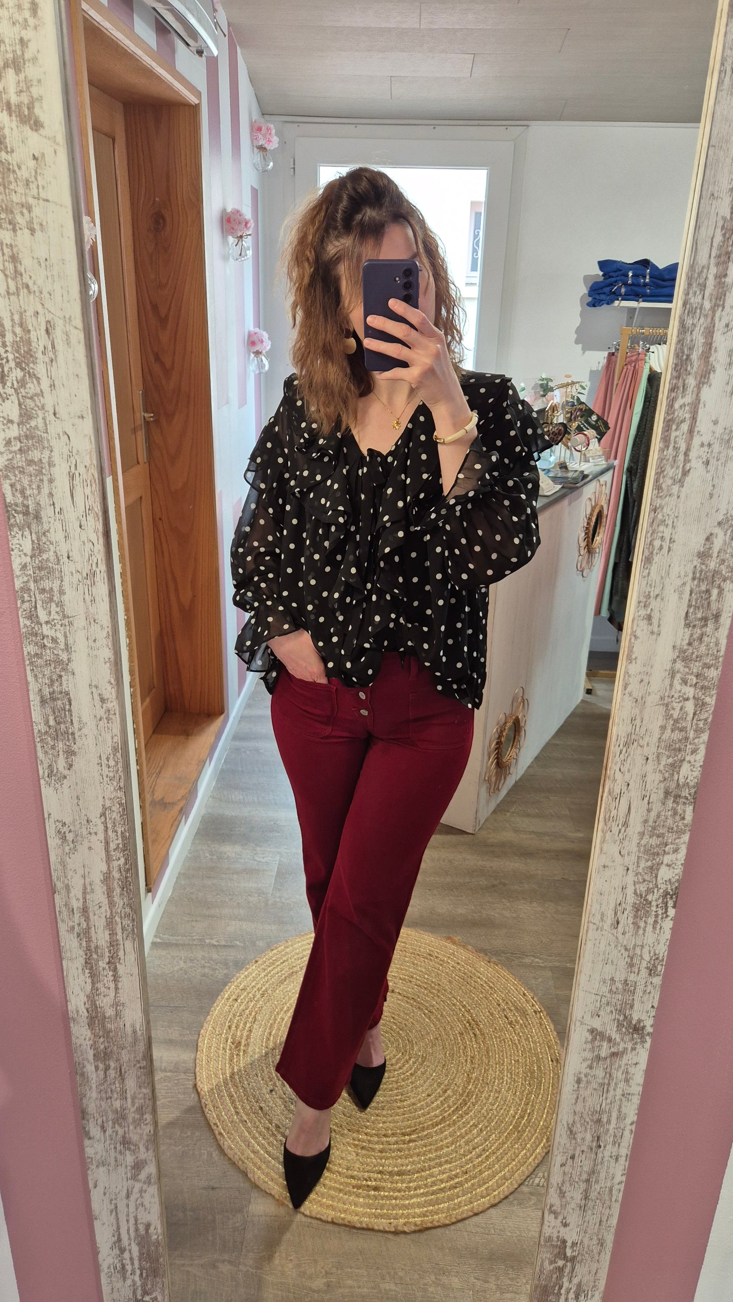 Pantalon "Léandre" Bordeaux