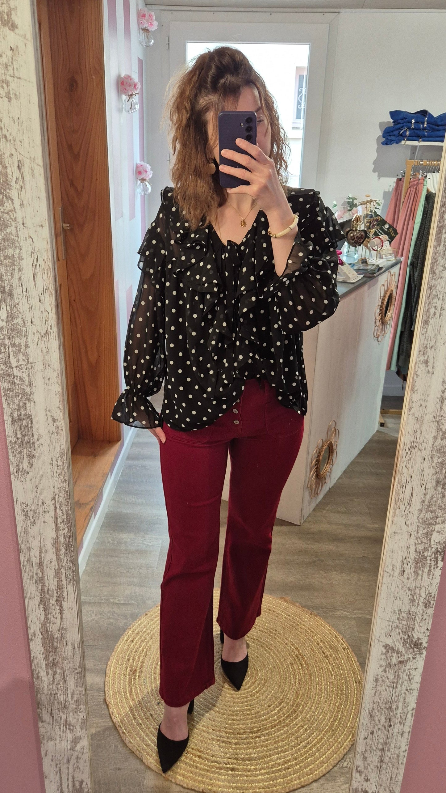 Pantalon "Léandre" Bordeaux