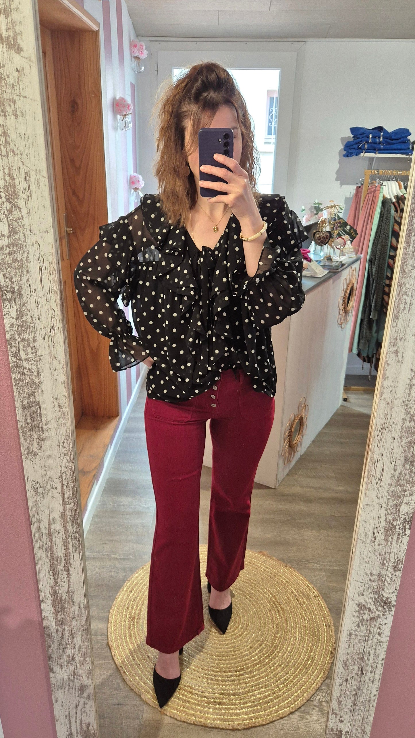 Pantalon "Léandre" Bordeaux