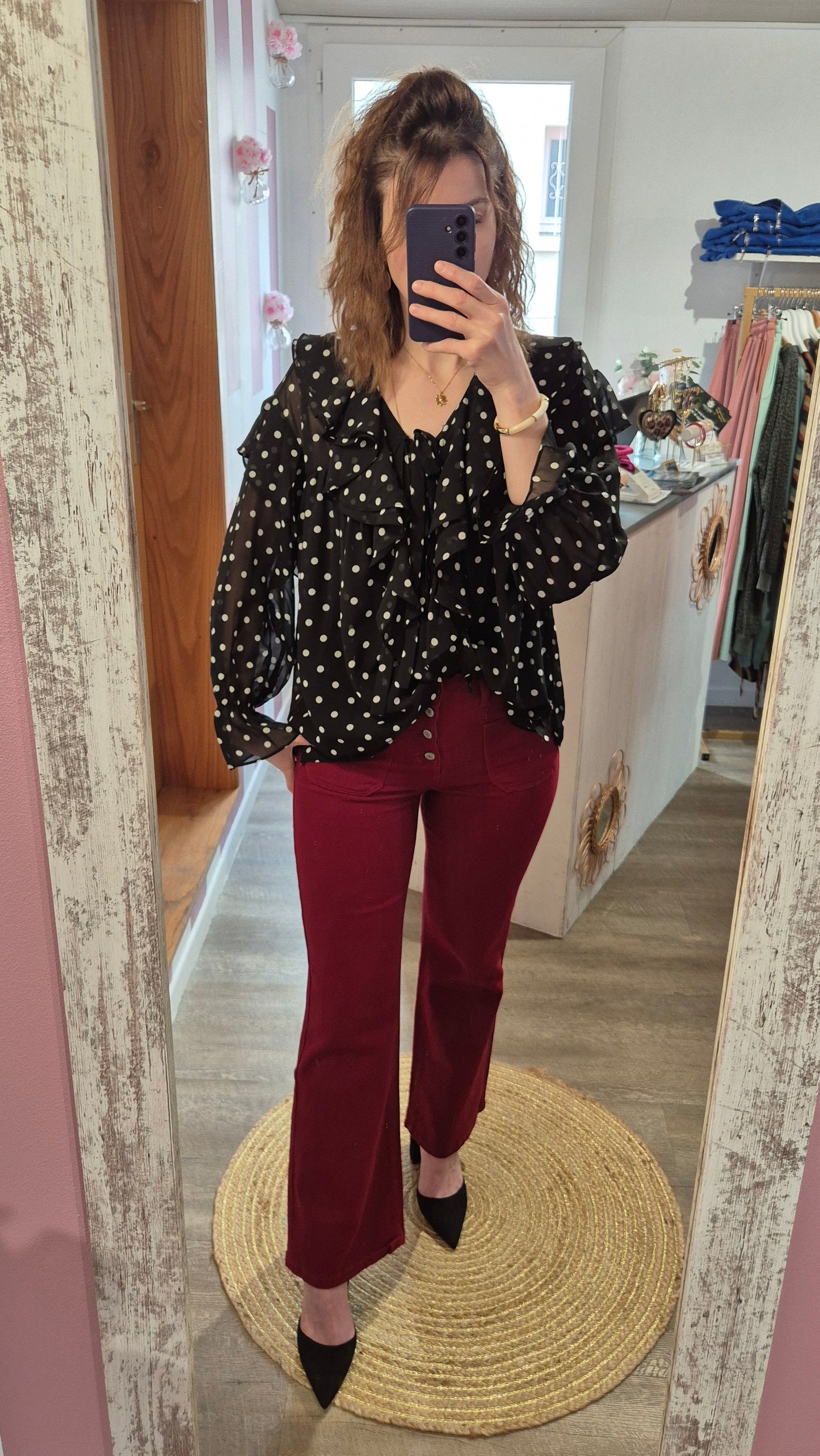 Pantalon "Léandre" Bordeaux