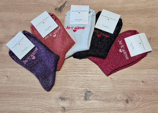 Chaussettes " Je t'aime "