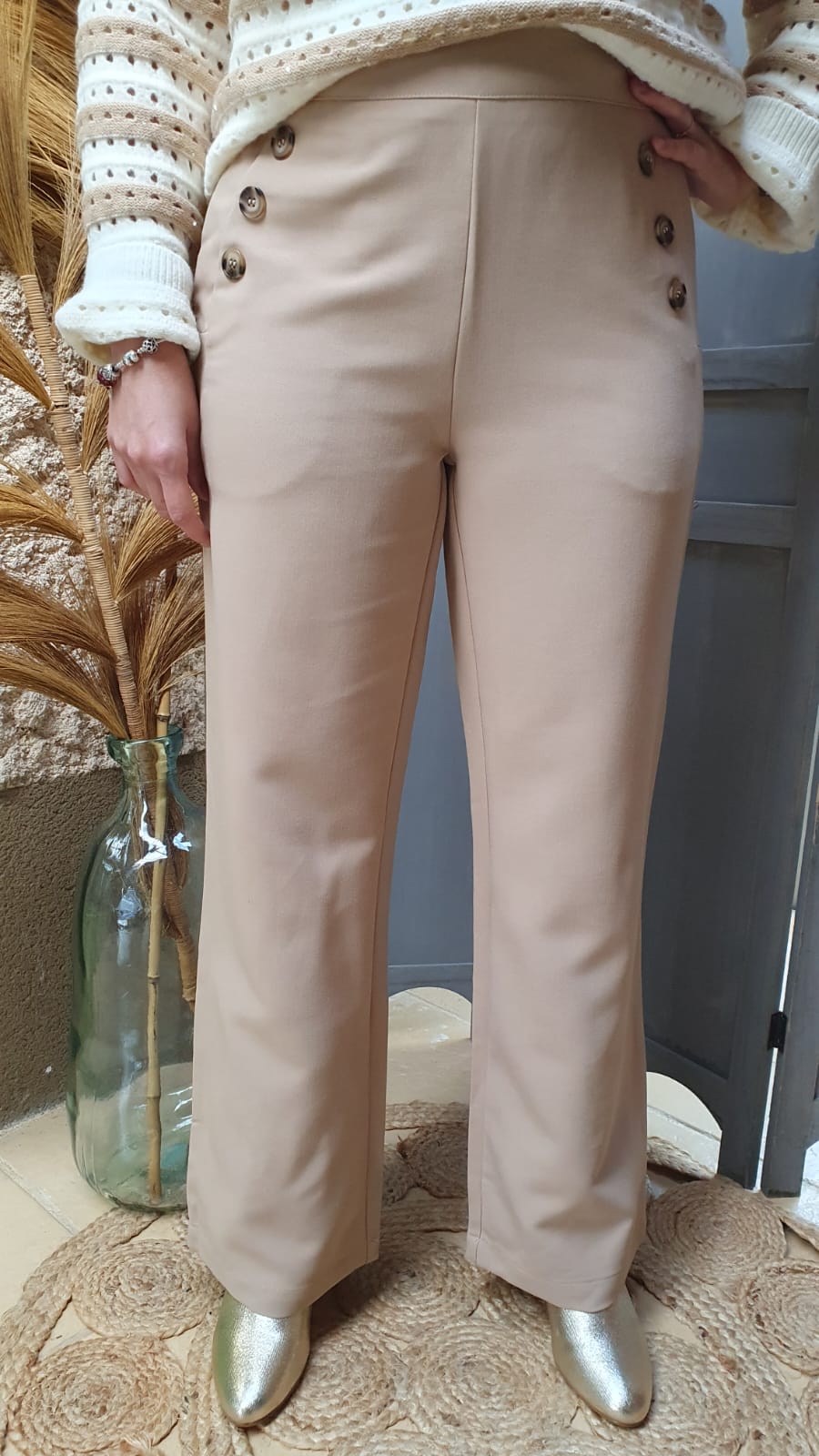 Pantalon Carlos crème