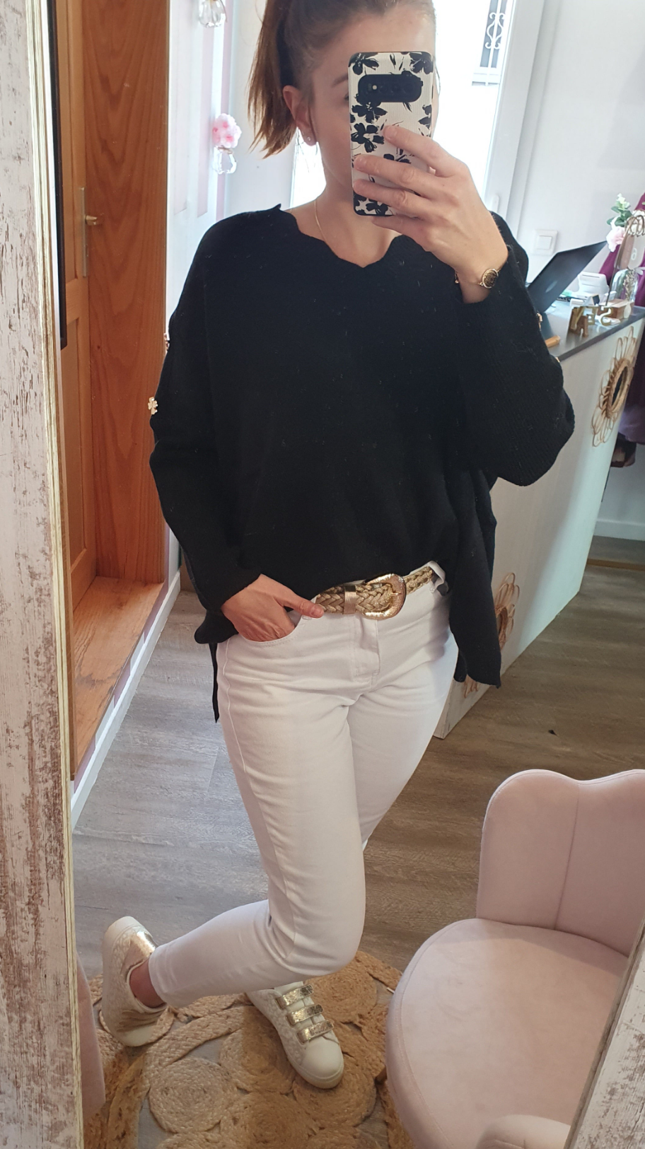 Pull "Camille" noir