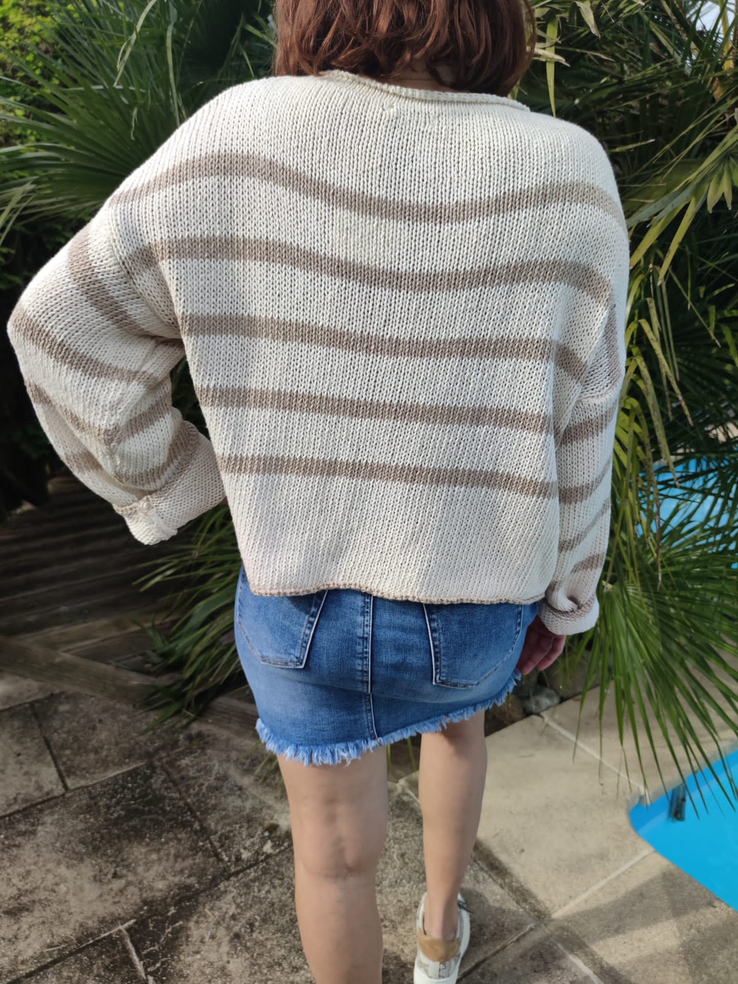 Pull "Giorgia" beige