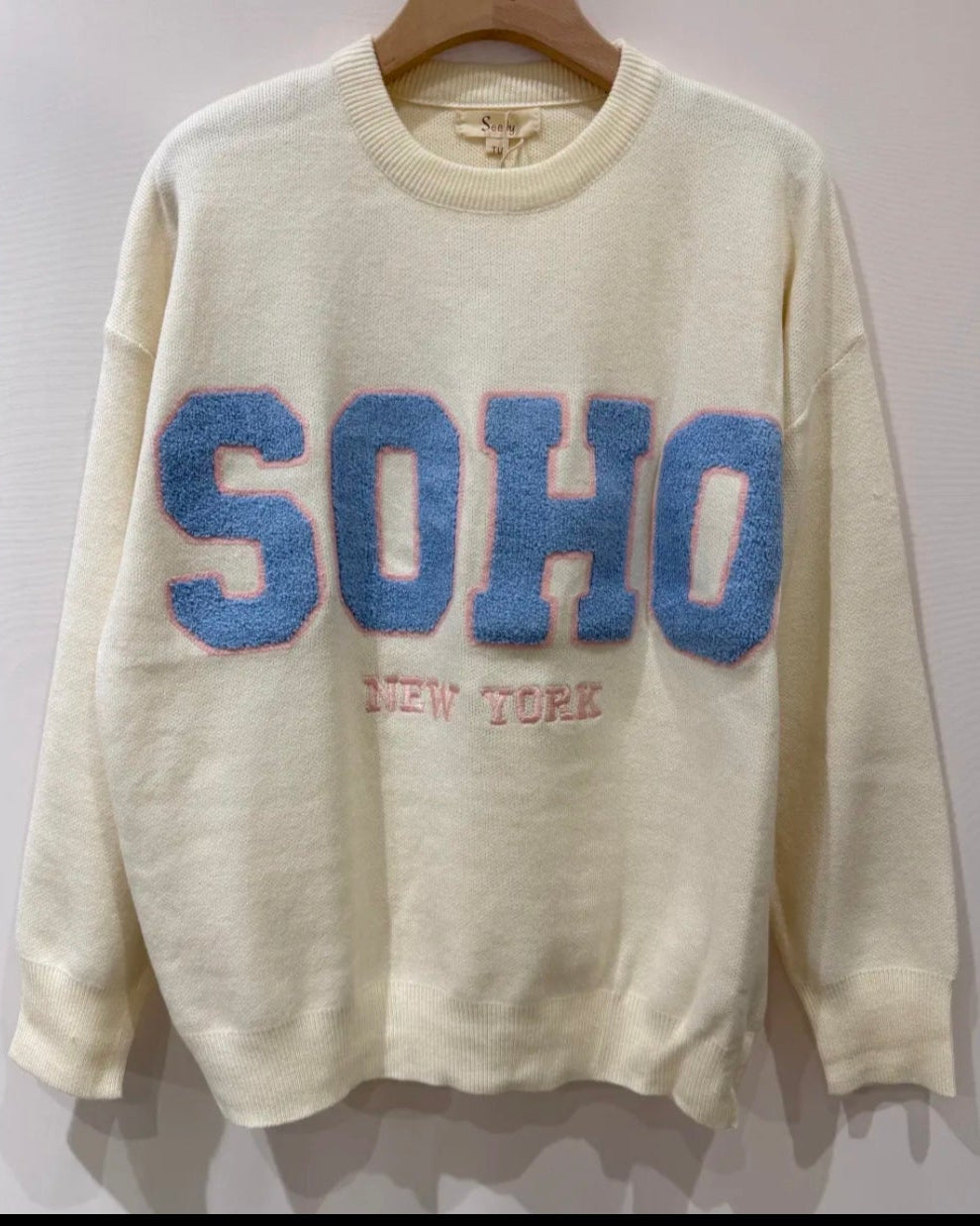 Pull "SOHO" bleu